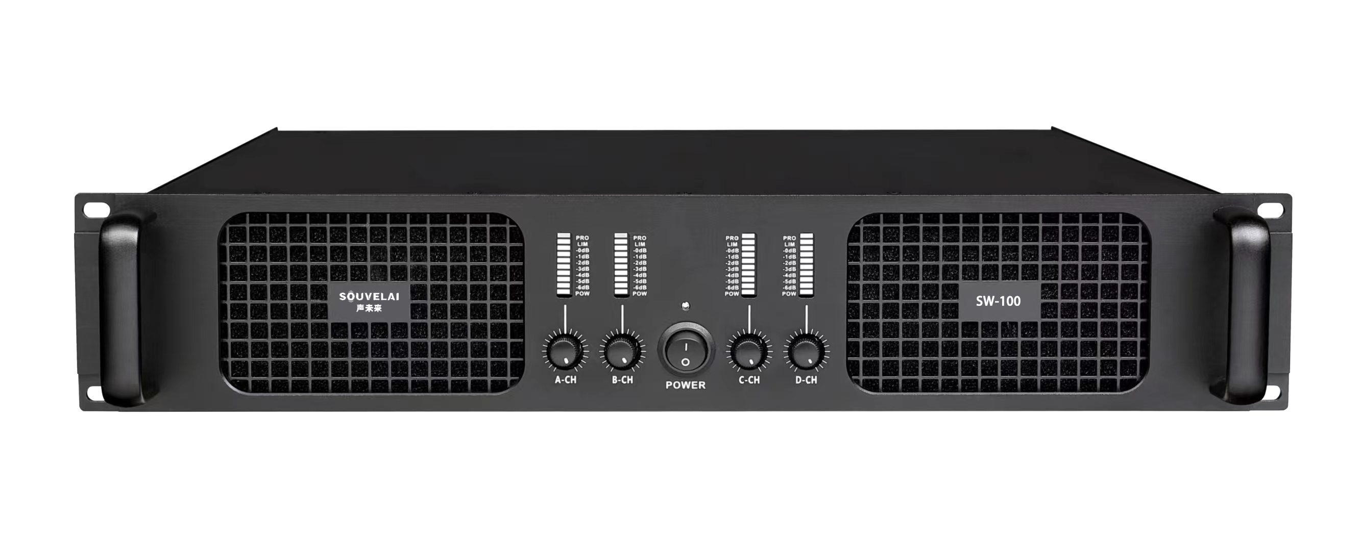 四通道纯后级功放4*100W  SW-100
