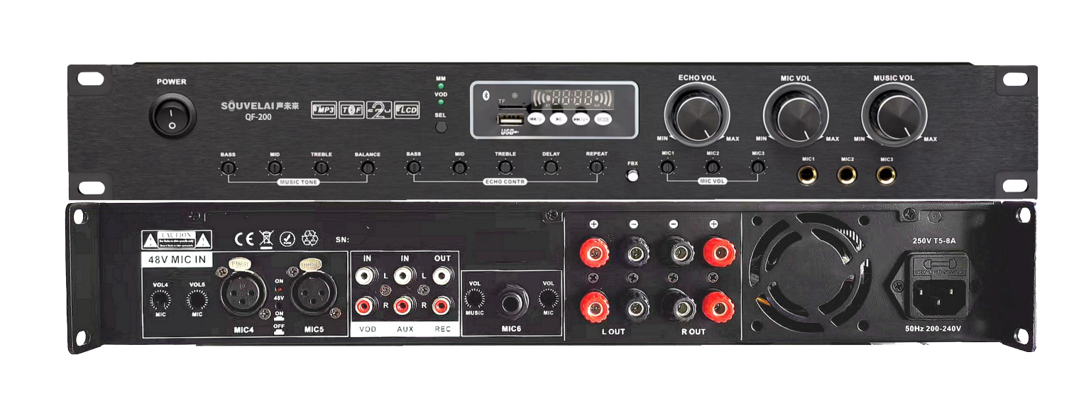 专业合并功放（200W)  QF-200
